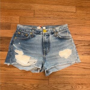 Aviator Nation Smile Denim Shorts